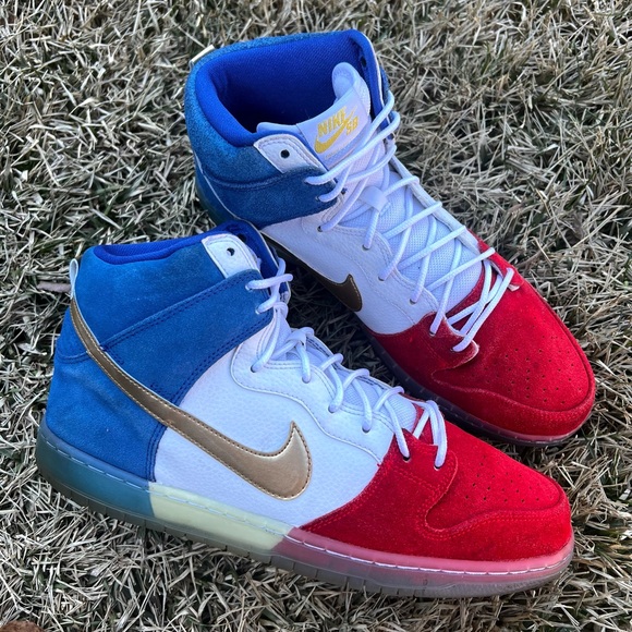 CLEAN Nike Dunk High SB Premium Tricolor Size 12 Shoes